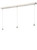 Franklite Perry 3 Light Satin Nickel Fitting Only Bar Pendant Light 