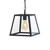 Oaks Lighting Riga Black with Clear Diffuser Pendant Light 