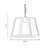 Oaks Lighting Riga Black with Clear Diffuser Pendant Light 