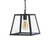 Oaks Lighting Riga Black with Clear Diffuser Pendant Light 