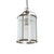 Oaks Lighting Fern Lantern Antique Chrome with Ribbed Diffuser Pendant Light 