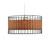 Oaks Lighting Belfort Iron and Rattan Drum 40cm Easy Fit Shade Only