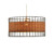 Oaks Lighting Belfort Iron and Rattan Drum 40cm Easy Fit Shade Only