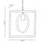 Oaks Lighting Finley Black with Wood Circle Pendant Light 