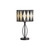 Oaks Lighting Arrino Soft Grey with Yellow Tiffany Table Lamp 
