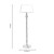 Oaks Lighting Balloch Antique Brass with White Shade Floor Lamp 