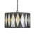 Oaks Lighting Arrino Soft Grey with Yellow Tiffany Pendant Light 