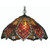 Oaks Lighting Orsino Smokey Honey and Ruby Red Tiffany Shade Pendant Light 
