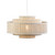 Oaks Lighting Levin Concertina Cream Easy Fit Pendant Light 