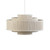Oaks Lighting Levin Concertina Cream Easy Fit Pendant Light 