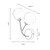 Oaks Lighting Harren Chrome with Clear and Opal Diffuser Wall Light 