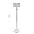 Oaks Lighting Arrino 2 Light Soft Grey with Yellow Tiffany Floor Lamp 