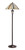 Oaks Lighting Rixon 2 Light Amber Cream and Yellow Tiffany Floor Lamp 