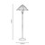 Oaks Lighting Rixon 2 Light Amber Cream and Yellow Tiffany Floor Lamp 