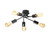 Oaks Lighting Salla 5 Light Black Semi Flush Ceiling Light 