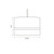 Oaks Lighting Thun Navy with Gold Band Drum Easy Fit Pendant Light 