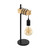 Eglo Lighting Townshend Matt Black with Wood Table Lamp