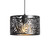 Oaks Lighting Leicia Black Leaf 25cm Pendant Light 