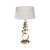 Oaks Lighting Brampton Satin Nickel with Soft Grey Shade Table Lamp 