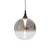 Oaks Lighting Kadina Black with Smoked Glass LED Pendant Light 