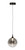 Oaks Lighting Kadina Black with Smoked Glass LED Pendant Light 