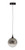 Oaks Lighting Kadina Black with Smoked Glass LED Pendant Light 