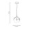 Oaks Lighting Kadina Black with Smoked Glass LED Pendant Light 