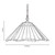 Oaks Lighting Rixon Amber Cream and Yellow Tiffany Pendant Light 