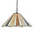 Oaks Lighting Rixon Amber Cream and Yellow Tiffany Pendant Light 