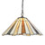 Oaks Lighting Rixon Amber Cream and Yellow Tiffany Pendant Light 
