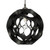 Oaks Lighting Noda Sphere Black 28cm Easy Fit Pendant Light 
