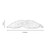 Oaks Lighting Chur White with Clear Glass Lozenge Easy Fit Pendant Light 