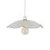 Oaks Lighting Chur White with Clear Glass Lozenge Easy Fit Pendant Light 