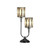 Oaks Lighting Safi 2 Light Yellow Tiffany Table Lamp 