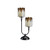 Oaks Lighting Fez 2 Light Yellow Tiffany Table Lamp 