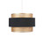 Oaks Lighting Loburn Black and Gold 30cm Easy Fit Pendant Light 