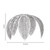 Oaks Lighting Palm Black Leaves Easy Fit Shade Only