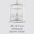 Oaks Lighting Fern 4 Light Pendant Lantern Ribbed Glass Replacement Only 