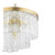 Laura Ashley Lighting Durnsford 4 Light Matt Antique Brass with Crystal Pendant Light - Clearance 