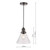 Laura Ashley Lighting Isaac Industrial Nickle Single Pendant Light - Clearance 