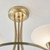 Endon Lighting Cagney 3 Light Antique Brass with Opal Glass Semi-Flush Ceiling Light - Clearance 