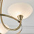 Endon Lighting Cagney 3 Light Antique Brass with Opal Glass Semi-Flush Ceiling Light - Clearance 