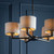 Endon Lighting Daley 5 Light Antique Bronze with Marble Faux Shades Pendant Light - Clearance 