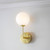 Endon Lighting Otto Brushed Brass with Opal Glass Wall Light - Clearance 