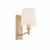 Endon Lighting Ortona Antique Brass with Vintage White Shade Wall Light - Clearance 