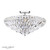 Laura Ashley Lighting Vienna 3 Light Polished Chrome with Crystal Shade Semi Flush Ceiling Light 