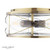 Laura Ashley Lighting Beckworth 3 Light Antique Brass with Clear Diffuser Flush Ceiling Light 