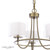 Southwell 3 Light Antique Brass with Opal and Clear Layered Diffusers Pendant Light