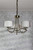 Laura Ashley Lighting Southwell 3 Light Antique Brass with Opal and Clear Layered Diffusers Pendant Light 
