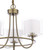 Laura Ashley Lighting Southwell 3 Light Antique Brass with Opal and Clear Layered Diffusers Pendant Light 